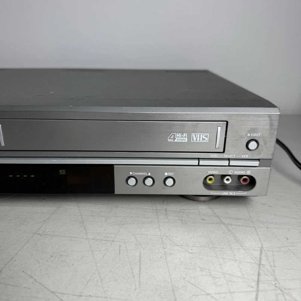Samsung DVD-V2000 DVD VCR Combo Player Dual Deck VHS Tested NO REMOTE